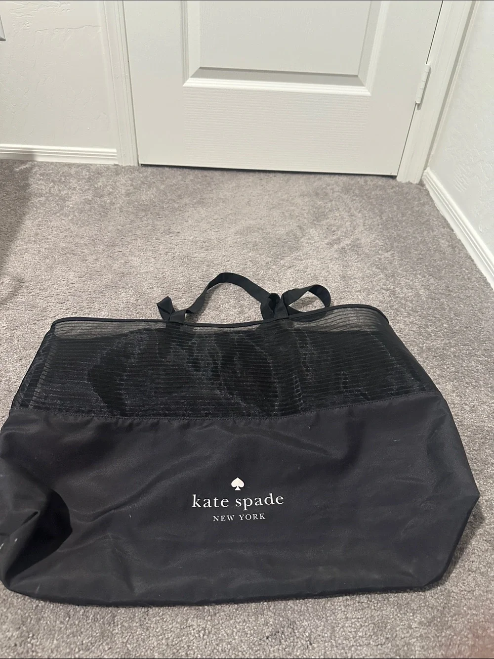 kate spade Black Mesh-Accent Tote